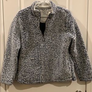 Blue/Gray Sherpa 3/4 Zip Pullover